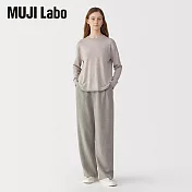 【MUJI 無印良品】MUJI Labo女亞麻混羊毛長褲 61 灰色