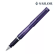 【日本寫樂SAILOR】TUZU Adjust 可調整鋼筆/ 透明紫(限定色)/ M 中字
