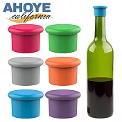 【AHOYE】矽膠密封酒瓶保鮮蓋 6入組 (酒瓶蓋 紅酒瓶蓋 汽水蓋 瓶蓋塞 密封蓋)