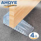 【AHOYE】透明止滑靜音防夾門擋 4入組