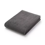 【MUJI 無印良品】柔軟薄型小浴巾/墨灰【成品尺寸】W60×L120 cm