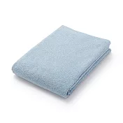 【MUJI 無印良品】柔軟薄型浴巾/藍色【成品尺寸】W70×L140 cm