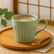 【日本Minoru】Pick素釉 陶瓷馬克杯290ml ‧ 綠