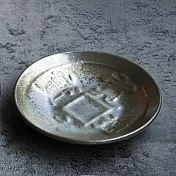 【日本Awasaka】美濃燒｜古錢 陶瓷小皿9cm ‧ 孔雀