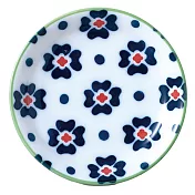 【日本Awasaka】美濃燒｜波蘭陶 陶瓷小皿12cm ‧ 花磚