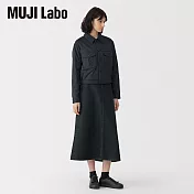 【MUJI 無印良品】MUJI Labo女和紙混丹寧裙 26 深灰