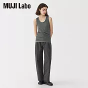 【MUJI 無印良品】MUJI Labo女亞麻混坦克背心 M 深灰