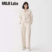 【MUJI 無印良品】MUJI Labo女和紙混粗織斜紋長褲 26 原色