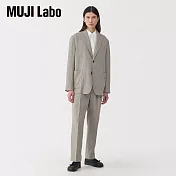 【MUJI 無印良品】MUJI Labo男亞麻混羊毛直筒褲 L 灰色