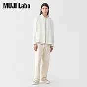 【MUJI 無印良品】MUJI Labo男棉襯衫式外套 L 柔白