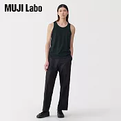 【MUJI 無印良品】MUJI Labo男傳統編織天竺坦克背心 L 黑色