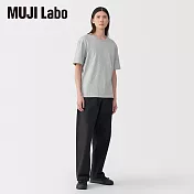 【MUJI 無印良品】MUJI Labo男傳統編織天竺圓領短袖Ｔ恤 L 灰色