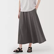 【MUJI 無印良品】女涼感裙 S 墨灰