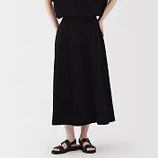 【MUJI 無印良品】女涼感裙 S 黑色