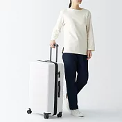 【MUJI 無印良品】四輪硬殼止滑拉桿箱75L 柔白