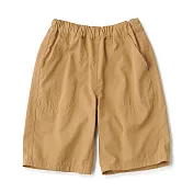 【MUJI 無印良品】兒童速乾五分褲 110 芥黃
