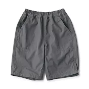 【MUJI 無印良品】兒童速乾五分褲 110 灰白