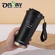 OMORY 316輕奢陶瓷塗層隨行杯560ML- 黑色