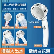 【美好家 Mehome】擺頭蓮蓬頭 淋浴花灑 電鍍白