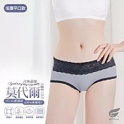 GIAT莫代爾古典蕾絲內褲-低腰平口款 Free 淺藍