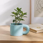 【日本Green House】馬克杯造型 陶製裝飾盆栽 ‧ 果綠