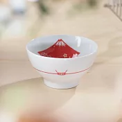 【日本Kakuni】緣起富士山 陶瓷餐碗270ml ‧ 粉