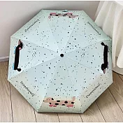 設計款抗UV黑膠晴雨自動傘  (美式臘腸狗)