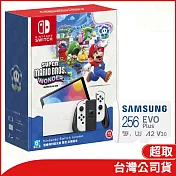 Nintendo Switch（OLED款式） 超級瑪利歐兄弟 驚奇 主機組合+【SAMSUNG 三星】EVO Plus microSDXC UHS-I(U3) A2 V30 256GB記憶卡(MB-MC256KA)公司貨