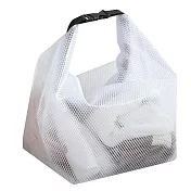E.City_EVA防潑水立體收納化妝手提袋 透白