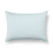 【MUJI 無印良品】棉凹凸織枕套/43/藍色【成品尺寸】W45×L88 cm 圓柱型