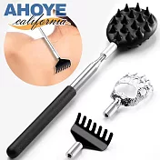 【AHOYE】3合1可替換抓頭伸縮不求人