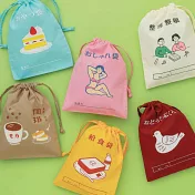 【日本HIGHTIDE】日本復古學生束口袋 中 ‧ 天鵝船