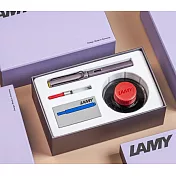 LAMY AL-STAR 恆星系列 2025限量 紫灰色 50ML鋼筆墨水禮盒 筆尖-F 筆尖-F 紫灰色