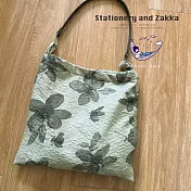 書卷味The Bookish Tote| 墨水花(扁皮繩款)