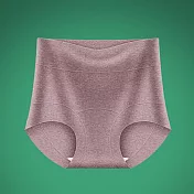 【KISSDIAMOND】輕塑收腹高腰純棉透氣內褲(KDW-M7394) L 灰紫