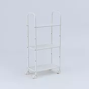 【MUJI 無印良品】窄版推車(寬20cm)/白灰約寬20cm×深38cm×高79cm