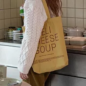 【韓國momur】Deli Chees Soup 萬用手提購物袋 ‧ 黃