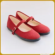 【花見小路】公主日 復古瑪莉珍 手製鞋 JP23.5  栗紅