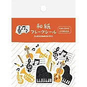 【日本Wa-Life】散裝和紙貼紙包20入 ‧ 音樂