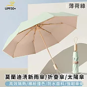 【好拾選物】莫蘭迪清新雨傘/折疊傘/太陽傘 -薄荷綠