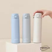 【THERMOcafe 凱菲】不鏽鋼彈蓋真空保溫瓶600ml (JCL-600XT-BL) 晴空藍