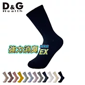 【D&G HEALTH】女運動長襪(D595襪子/除臭襪/穿搭襪)  黑22-25CM