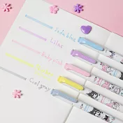 ZEBRA MILDLINER雙頭柔性螢光筆 美樂蒂&庫洛米款 聯名限量版 5色組