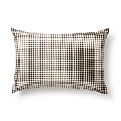 【MUJI 無印良品】再生聚酯速乾枕套/43/棕格紋【成品尺寸】W45×L88 cm 圓柱型