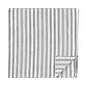 【MUJI 無印良品】棉和晒手帕 灰直紋
