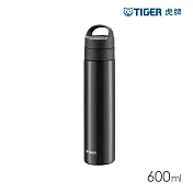 TIGER虎牌 手提輕量旋蓋雙層不鏽鋼保溫瓶600ml(MKB-T601) 珠光黑