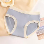 【唯蜜色】莫代爾裸感親膚透氣純棉女用內褲 L 藍色
