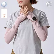ADISI Ni-COOL+抑菌吸濕涼爽抗UV袖套(開錶洞款) AS24005 (S-2XL) S 粉膚