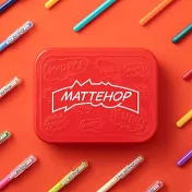 PENTEL MATTEHOP 繽紛高彩筆 限量21色鐵盒裝