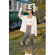 翡冷翠文創藝術防曬涼感外套-套頭款｜ XL 白(M-XL)